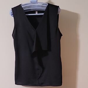LTD Elegant Black Sleeveless Top, Size S